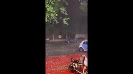 Egg-sized hails attack China’s Shijiazhuang in northern China