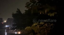 Severe Thunderstorm in Leavenworth KS, USA