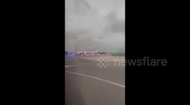 Emergency services surround Singapore Airlines plane that performed emergency landing after extreme turbulence