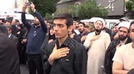 Iran: Iranians gather to mourn death of President, expressing condolences