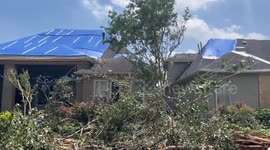 EF-1 Tornado Aftermath in Cypress