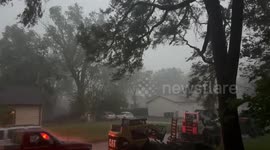Severe Thunderstorm in Pottawattamie IA, USA