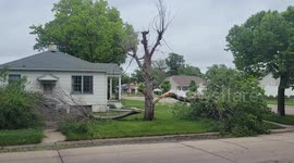 Damage in Hall county, NE
