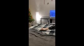 Extra Fluffy Feline in Flight