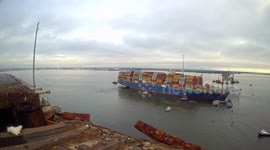 Salvage crews remove ship from Baltimore bridge collapse wreckage