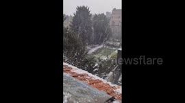 France: Heavy Rain And Hail Hit Dijon During Severe Storms 2