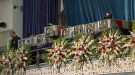 Tehran residents bid farewell to late president