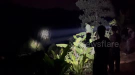 Vets treat injured elephant seen hobbling in forest in Thailand