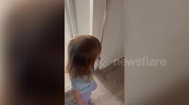 Toddler baffled by mum's post-partum bump and asks if she has