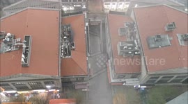 China: Heavy Rain And Light Hail in Fuzhou