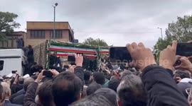 Iran: Tabriz residents attend farewell ceremony for country's late president