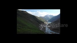 A beautiful view of a mountainside embracing the beauty of nature.