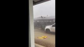 Storm blows roof off home in northern Thailand