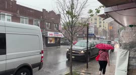 Severe Thunderstorm Hits Kings, NY