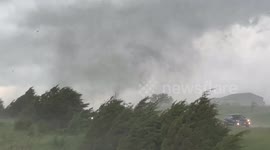 Destructive Tornado Touches Down Near Brooks, Iowa