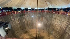 Deadly stunts inside well of death by youngsters