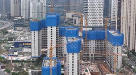 China: A Commercial Residential Property Under Construction in Nanning in Nanning
