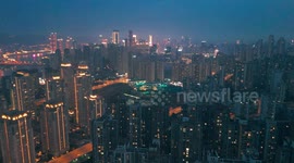 China: High-rise Buildings in Downtown Chongqing