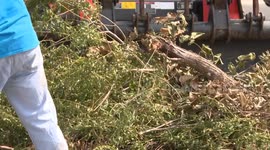Clean up operations at Denver harbour following strong storm that hit Texas