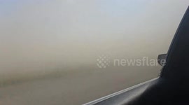 US: Strong Winds Whip Up Dust In South Central Texas
