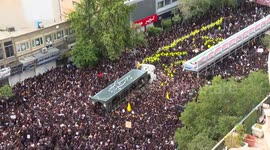 Iran: Mourners commemorate life of late Iranian president at last farewell ceremony