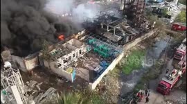 Drone footage shows wreckage of factory after boiler blast left 9 dead in western India