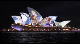 Sydney Opera House lights up with projections at the Vivid Sydney opening Sydney, Australia