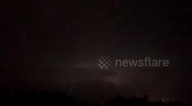 USA: Lightning show during thunderstorm in Lake County