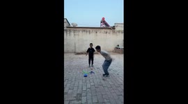 Children's rocket launch turns into amusing fail