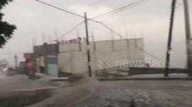 Mexico: Intense Hailstorm Hits Parts Of State Of Mexico