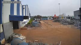 Dramatic cctv shows moment of blast in bemetara factory which killed 1 injured several