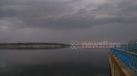 A severe thunderstorm video