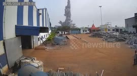 Horrible cctv shows moment of blast in bemetara factory, Chattisgarh which killed 1 several injured