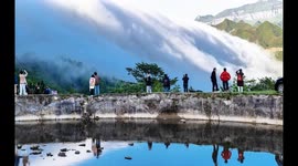 China: Cloud Waterfall  in Chongqing