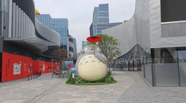 China: The Six-meter-tall MY NEIGHBOUR TOTORO in Shanghai