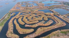 China: Baima Lake National Wetland Park in Huai'an