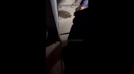 Kind Chinese Woman Rescues Newborn Kitten Trapped in a Wall Crack