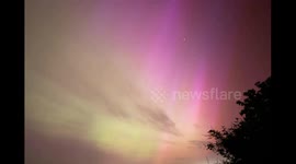 Stunning northern lights captured in Burwell, Cambridge