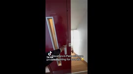 A narrow elevator in Paris