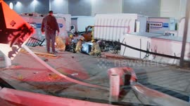 USA: DUI Overturned Traffic Collision With Entrapment in Lincoln Heights, LA