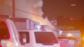 USA: Fully Involved Commercial Fire 1 Fatality in South El Monte, LA