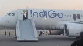 Bomb threat chaos: Passengers flee Indigo flight in dramatic evacuation