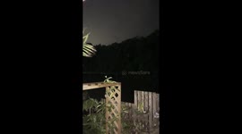 Eerie Night in Okinawa: North Korean Launch Sends Us Scrambling for Shelter (Raw Footage)