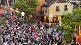 Canada: Huge Pro-Palestine protest Toronto
