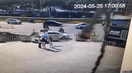 Terrifying bus plunge at Chinese roundabout leaves 9 injured