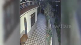 Chilling moment mysterious explosion occurs in northern India, leaving 3 injured