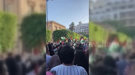 Tunisia: Protest for Palestine in front of the French embassy in Tunisia