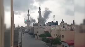 Palestine: Israeli artillery targeted a mosque in the Tal Al-Sultan neighborhood in Rafah