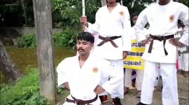 Indian 'Karate Kid' breaks 1,001 tiles setting new world record