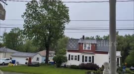 Lightning strike causes house fire in West Seneca, New York